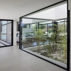 Superhosueの床のアルミニウム大きい固定Windowsのガラス特大の見晴らし窓