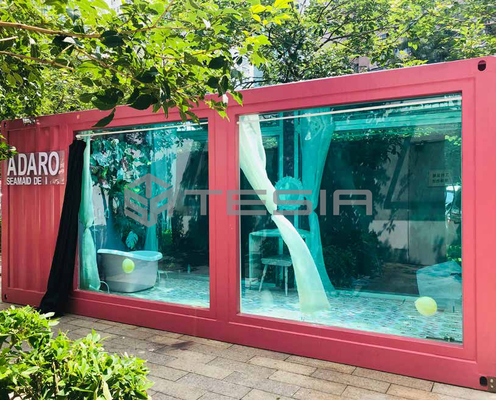 Tesiaの企業の習慣プレハブ モジュラー20FT 40FTの容器の家の明るいプール