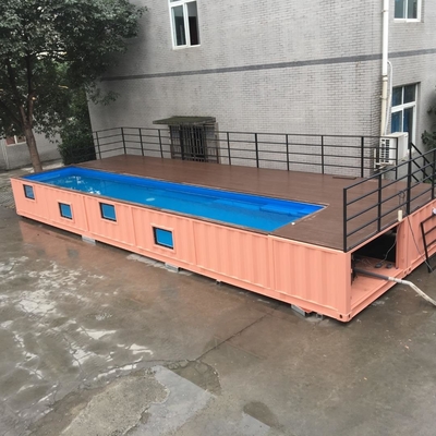 40FT電気および落ちるシステムが付いている鋼鉄材料によるプレハブによってカスタマイズされるサイズおよび色の容器のプール