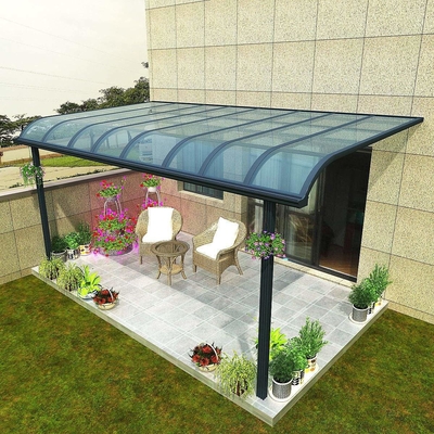 アルミニウム ポリカーボネートMは家のガレージのための黒い色かカスタマイズされた色のCarportの避難所を形づける