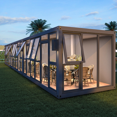 Carportの移動可能なプレハブの容器の家20ftの輸送箱の小屋