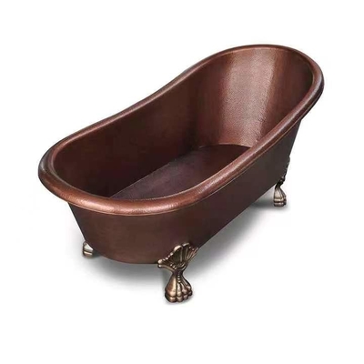 贅沢で支えがない浴槽のハンドメイドの銅のBathは抵抗力がある変色させる