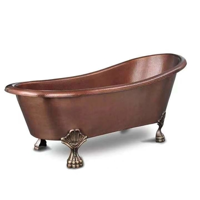贅沢で支えがない浴槽のハンドメイドの銅のBathは抵抗力がある変色させる