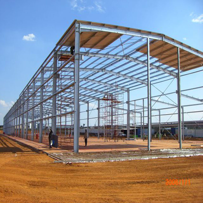 Prefabricationの鉄骨構造の研修会Q235B Q345Bの構造の金属の建物